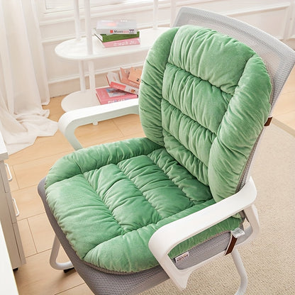 Lumbar Support Seat Cushion – Thick Office Chair Cushion with Backrest Pad, Non-Slip Ergonomic Cushion for Long Sitting, Home Office Living Room Decor, 11 Colors