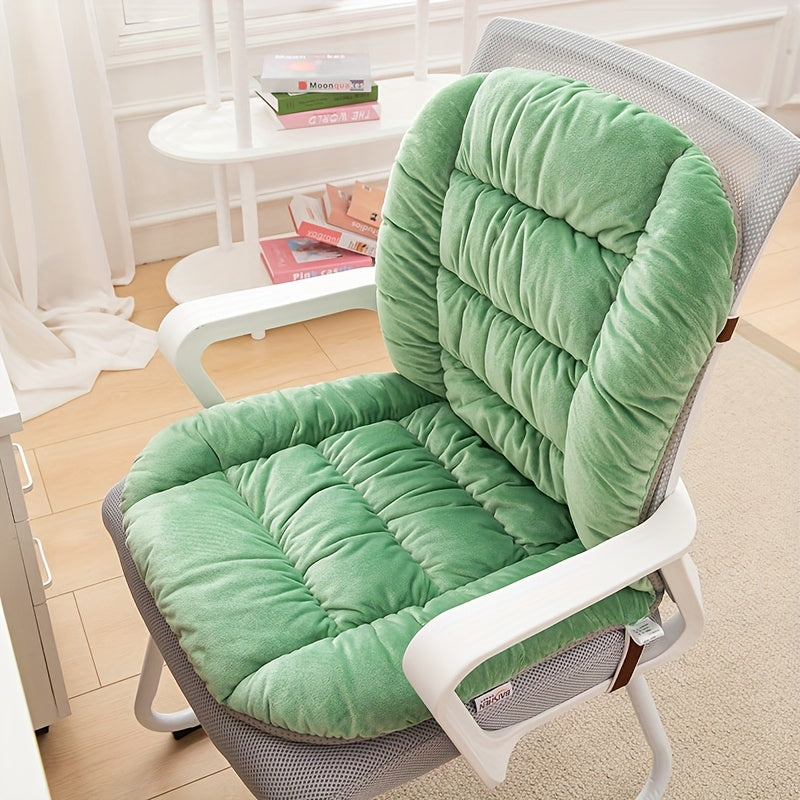 Lumbar Support Seat Cushion – Thick Office Chair Cushion with Backrest Pad, Non-Slip Ergonomic Cushion for Long Sitting, Home Office Living Room Decor, 11 Colors
