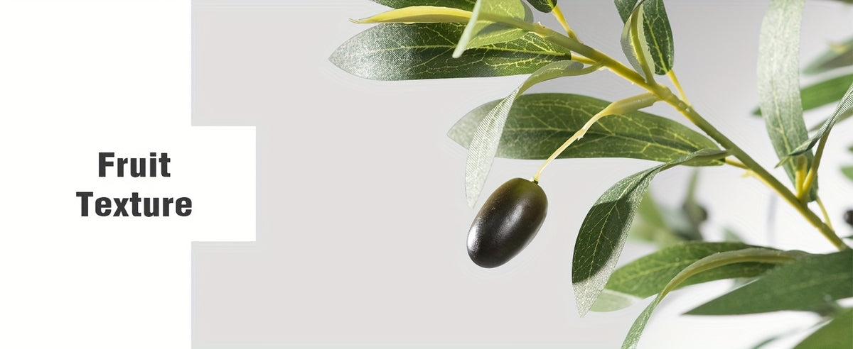 Artificial Olive Tree Indoor 7.2FT 8FT – Potted Tall Faux Olive Tree with Lifelike Trunk, Branches, Fruits & Leaves for Living Room Office Bedroom Decor