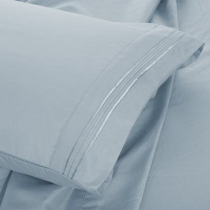 Soft Microfiber Bed Sheet Set 4-Piece 1800 Series 16 Inch Deep Pocket Hotel Luxury Cooling Sheets with Embroidered Pillowcases, Fade & Shrink Resistant, Twin to Cal King, 20 Colors