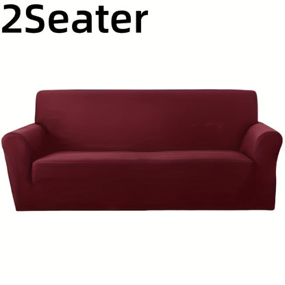 Sofa Cover Elastic Non-Slip Stretch Couch Slipcover for 1 2 3 4 Seater – Cat Scratch Resistant, Breathable Fabric, Fits Living Room, Bedroom & Office – Grey, Black, Red, Navy, Coffee
