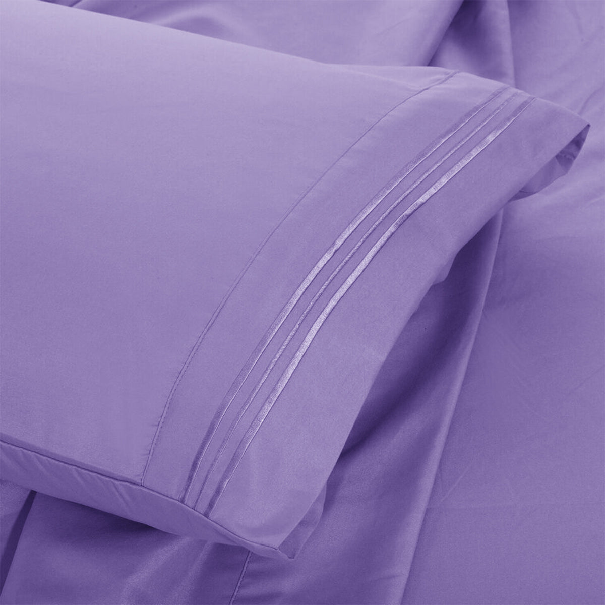 Soft Microfiber Bed Sheet Set 4-Piece 1800 Series 16 Inch Deep Pocket Hotel Luxury Cooling Sheets with Embroidered Pillowcases, Fade & Shrink Resistant, Twin to Cal King, 20 Colors