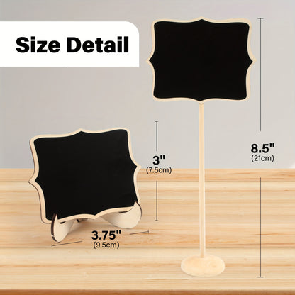 Mini Chalkboard Signs with Easel Stand 20 Pack Reusable Table Number Food Labels for Wedding Birthday Party Buffet Christmas Halloween Event Decoration