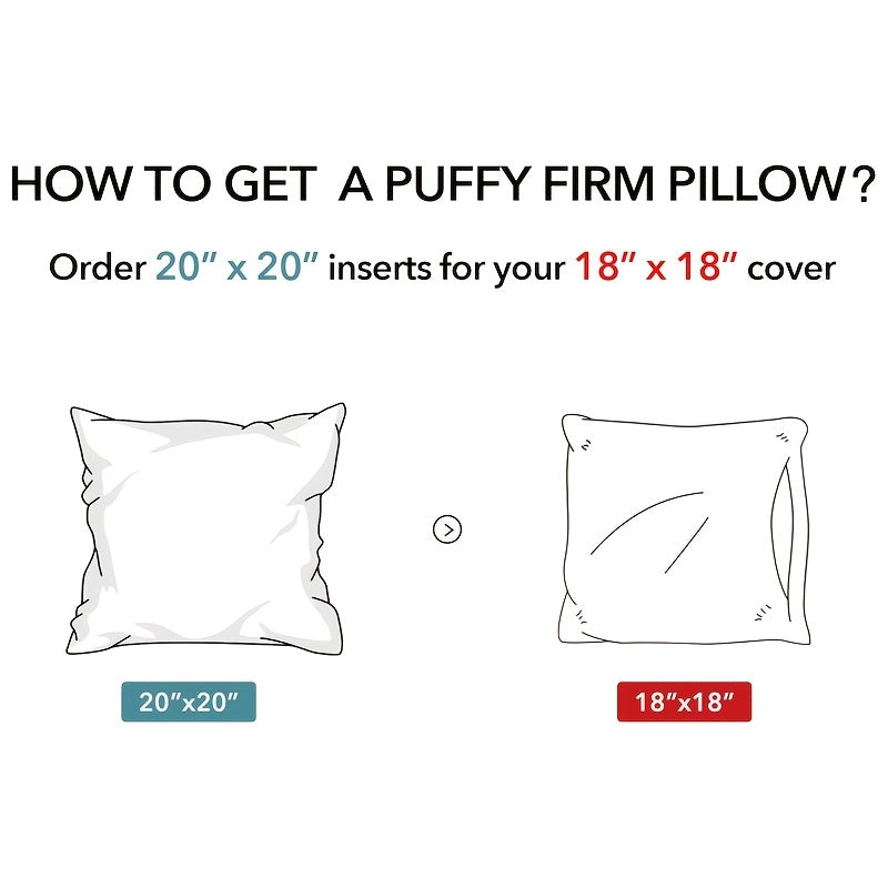 Throw Pillow Inserts Square Filled Cushion Cores 1/2/4 Pack, Soft Pillow Fillers for Living Room Bedroom Sofa Couch Office Home Decoration, 18x18 20x20 22x22 Inch