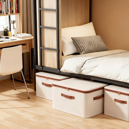 Foldable Storage Bins with Lids 2 Pack Large Capacity Collapsible Organizer for Clothes, Blankets, Books, Toys & Under-Bed Storage – Space Saving Home Storage Solution
