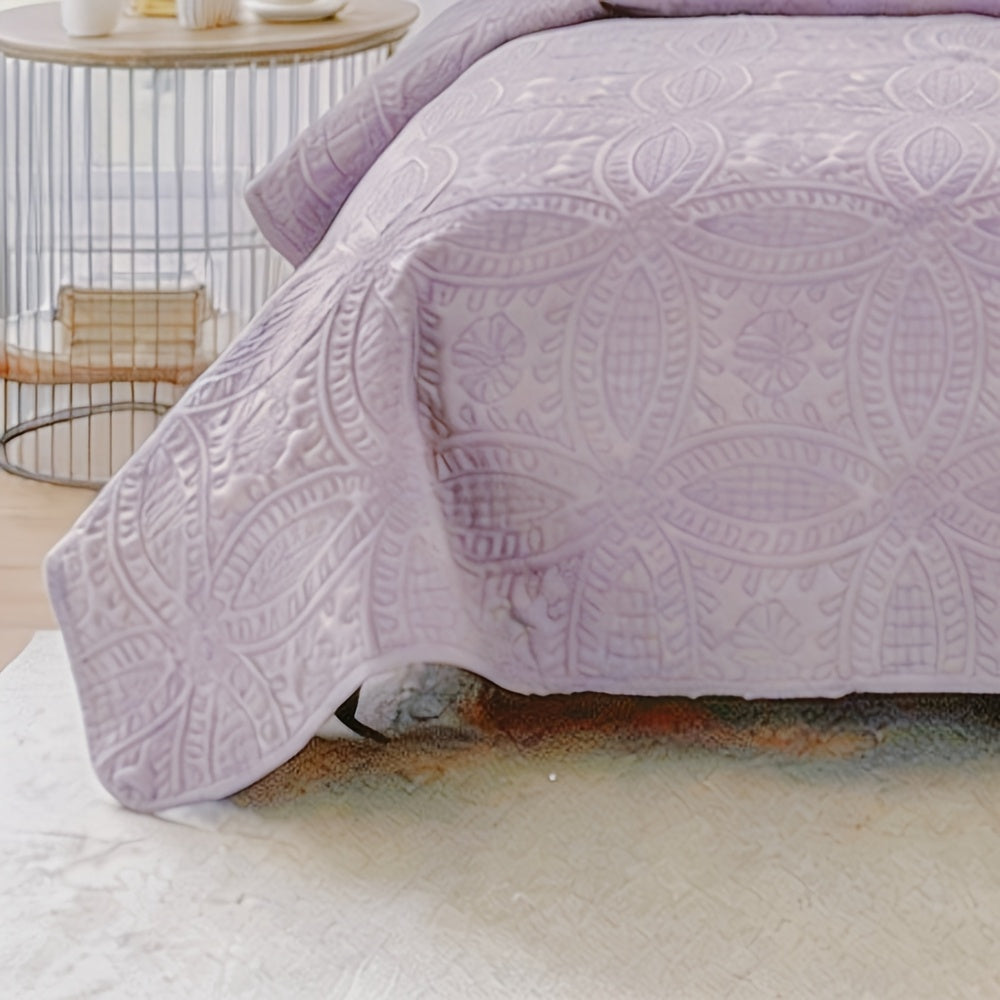 Lightweight Bedspread Coverlet All Season - Soft Breathable Quilted Coin Pattern Blanket for Bed, Non-Slip Reversible Bed Cover for Bedroom, Dorm & Guest Room - Twin Full Queen King, 6 Colors