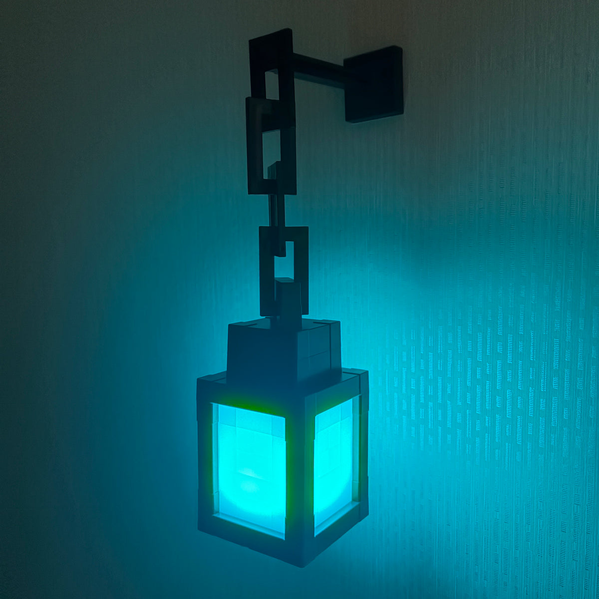 Pixel Lantern Night Light 16 RGB Colors with Remote - USB Rechargeable LED Mood Lamp for Bedroom Gaming Room Desk Wall Decor, Eye-Friendly Glow for Kids Teens Adults, Halloween Christmas Gift