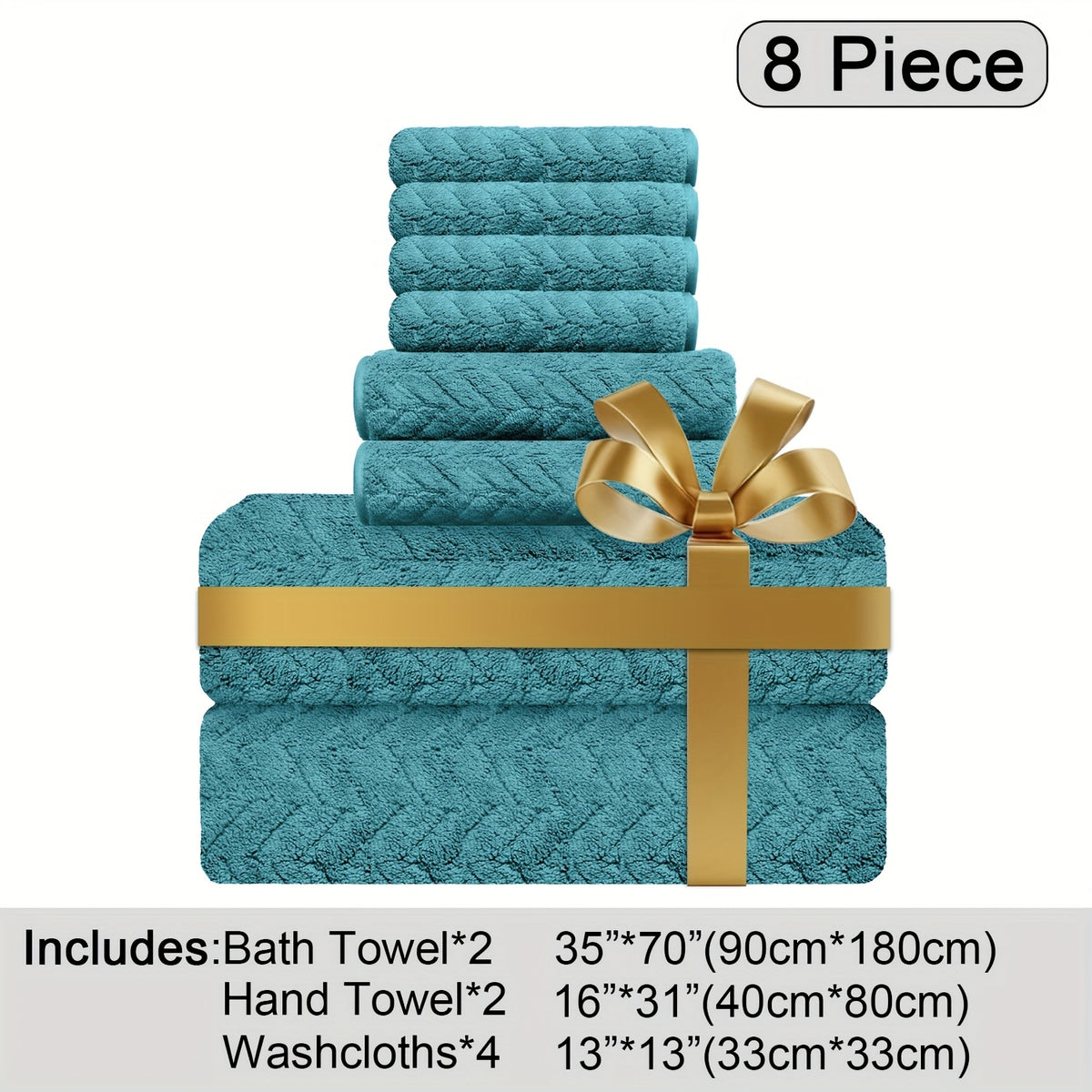 Oversized Bath Towel Set Microfiber XL – Super Absorbent Quick Dry Extra Large Bath Sheets for Family & Hotel, Soft Plush Shower Towels, 4-Piece & 8-Piece Sets, Multiple Colors & Patterns