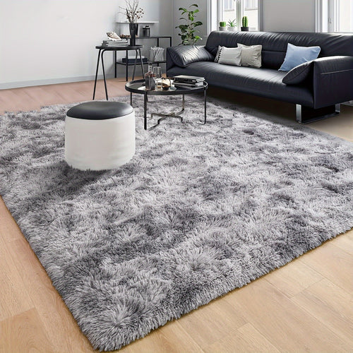 Ultra Soft Plush Tie Dye Area Rug for Living Room & Bedroom – Thick Fluffy Non-Slip Floor Mat, Easy Care, Perfect for Sofa, Coffee Table & Home Decor