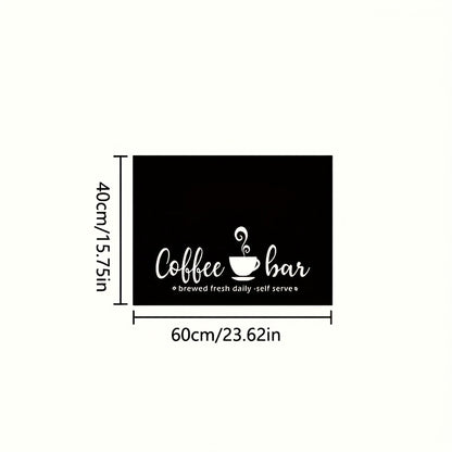 Coffee Bar Mat Absorbent Dish Drying Mat Bohemian Kitchen Counter Mat - Multiple Sizes for Coffee Machine Espresso Station Accessories Home Decor