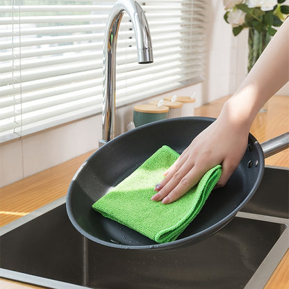 Microfiber Cleaning Cloths 20-Pack Multifunctional Absorbent Dish Cloths Kitchen Towels - Durable Household Rags for Kitchen Bathroom Car Cleaning - Easily Remove Stains & Grease Random Colors