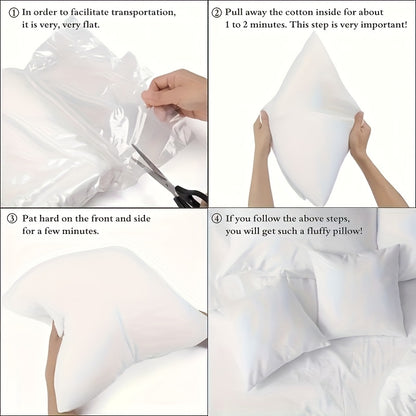 Throw Pillow Inserts Square Filled Cushion Cores 1/2/4 Pack, Soft Pillow Fillers for Living Room Bedroom Sofa Couch Office Home Decoration, 18x18 20x20 22x22 Inch