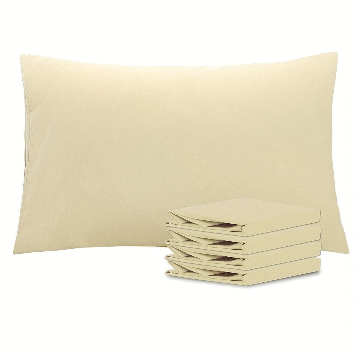 Pillowcases 4 Pack Queen Size Brushed Microfiber – Envelope Closure Soft Wrinkle-Free Fade-Resistant Solid Color Pillow Cases, 20x30 Inch, 32 Colors