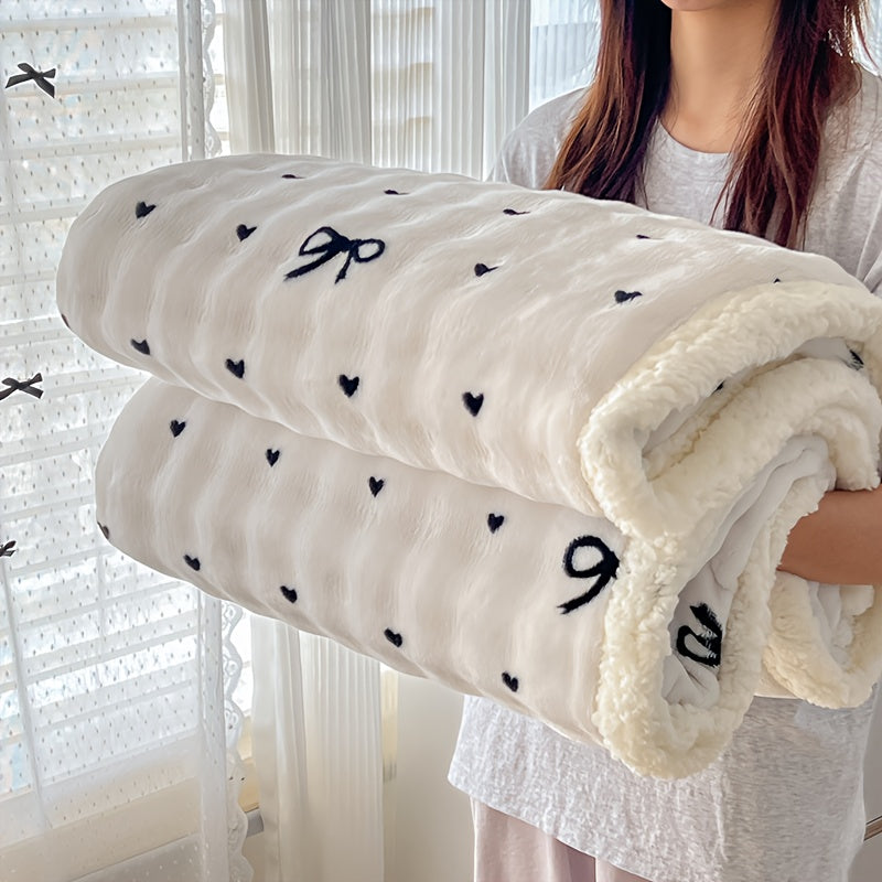 Checkered Pattern Throw Blanket Soft Cozy Fleece Blanket for Bed Sofa Multiple Sizes & Colors Lightweight Warm Blanket for Bedroom Dorm Living Room Home Decor Gift