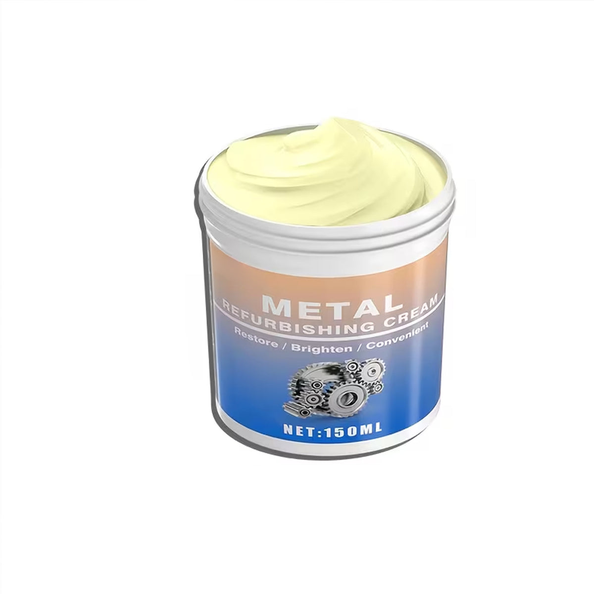 Metal Polishing Compound Paste – Professional Restoration Cream for Stainless Steel Kitchen Appliances Oven Range Hood Chrome Aluminum Surface Polish
