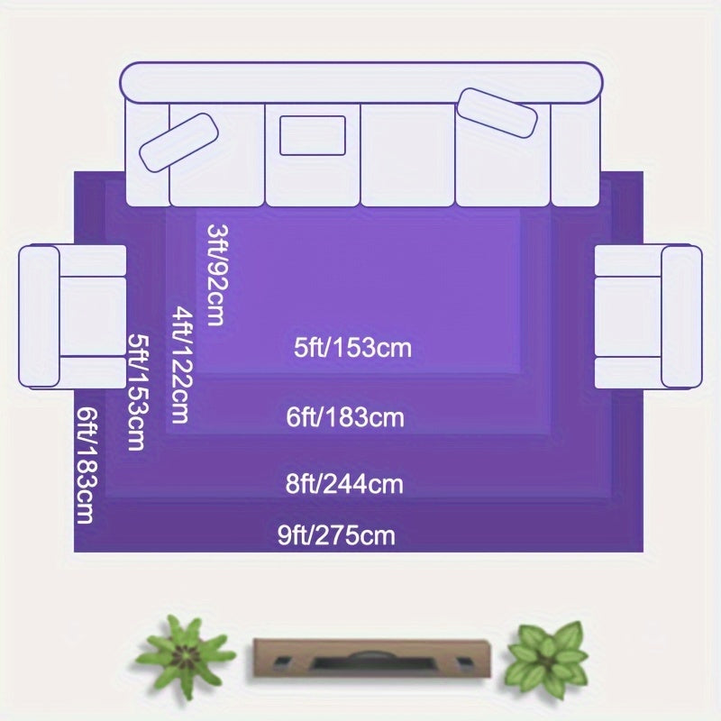 Plush Area Rug Solid Color Tufted Soft Carpet 900GSM Machine Washable Non-Slip - Polyester Fine Hair Floor Mat for Living Room Bedroom Bedside 3x5 4x6 5x8 6x9ft Gray Cream Khaki Wine Purple Rose
