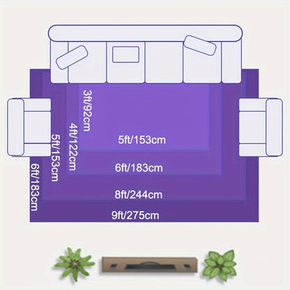 Plush Area Rug Solid Color Tufted Soft Carpet 900GSM Machine Washable Non-Slip - Polyester Fine Hair Floor Mat for Living Room Bedroom Bedside 3x5 4x6 5x8 6x9ft Gray Cream Khaki Wine Purple Rose