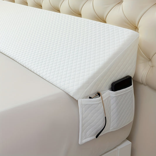 Bed Gap Filler Mattress Wedge Pillow for Headboard - Close 0-7" Gap Between Mattress and Wall, Bed Wedge Backrest Support Pillow Twin Full Queen King 8 Colors