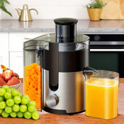 Wide Mouth Juicer Extractor 500W 3-Speed for Fruits and Vegetables – 3-Inch Feed Chute Centrifugal Juice Machine, High Juice Yield, Easy to Clean Detachable Parts, Fast Juicing for Home Kitchen