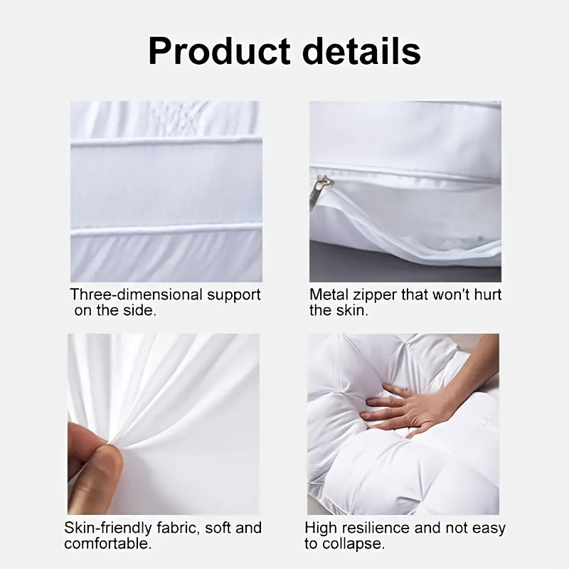 Hotel Quality Pillows 2 or 4 Pack Ultra-Soft Luxury Bed Pillows for Side Back & Stomach Sleepers - Machine Washable, All-Season Comfort Sleeping Pillows for Home Bedroom & Hotel Use, Perfect Gift Set