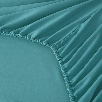 Microfiber Bed Sheets Set 6 Piece Hotel Grade 18" Deep Pocket, Breathable Soft Bedding Twin Full Queen King, 100 GSM All-Season Comfort, Machine Washable Fitted Sheet Flat Sheet Pillowcases, 12 Colors
