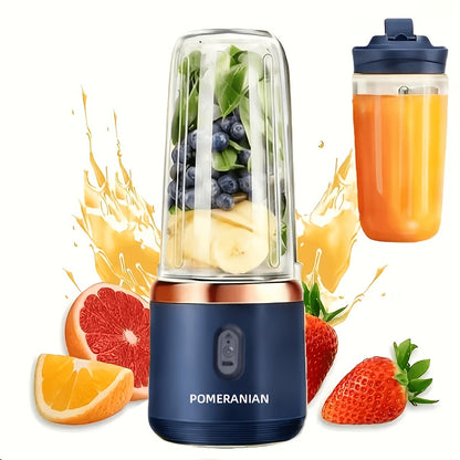 Portable Blender Rechargeable Electric Personal Blender for Juice Smoothies Coffee Milkshakes – USB Charging Compact Travel Blender Cup for Outdoor Camping Gym, 380ml or 1500mAh, Blue Pink White