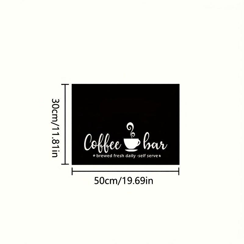 Coffee Bar Mat Absorbent Dish Drying Mat Bohemian Kitchen Counter Mat - Multiple Sizes for Coffee Machine Espresso Station Accessories Home Decor
