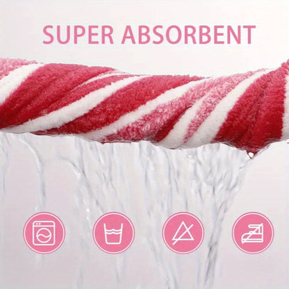 Bath Towel Set 8pcs Hotel Quality – Lint-Free Super Absorbent Soft Striped Towels, 2 Bath Towels + 2 Hand Towels + 4 Washcloths, Five-Star Hotel Standard Bathroom Towel Set, 9 Colors Available