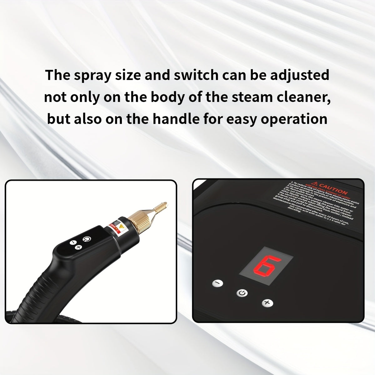 Handheld Steam Cleaner 2500W High Pressure, Portable Steam Cleaner for Home Use, Kitchen Degreaser, Sofa Upholstery, Car Interior, Tile Grout, Bathroom & Appliance Deep Cleaning