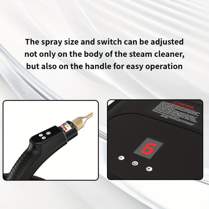 Handheld Steam Cleaner 2500W High Pressure, Portable Steam Cleaner for Home Use, Kitchen Degreaser, Sofa Upholstery, Car Interior, Tile Grout, Bathroom & Appliance Deep Cleaning