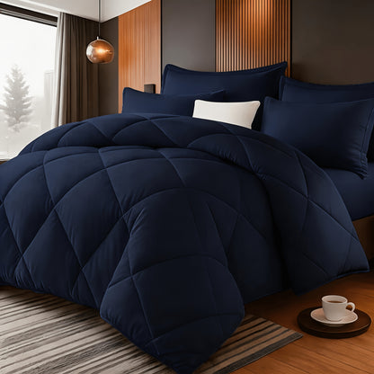 Bedding Comforter Set 30+ Colors All Season – Diamond Quilted Down Alternative Comforter with Pillowcases, Soft Lightweight Breathable Microfiber Fill, Twin Queen King, 2/3 Piece Bed Set for Bedroom Guest Room Dorm