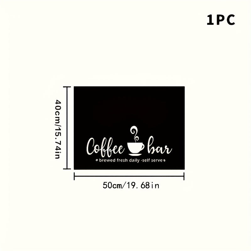 Coffee Bar Mat Absorbent Dish Drying Mat Bohemian Kitchen Counter Mat - Multiple Sizes for Coffee Machine Espresso Station Accessories Home Decor