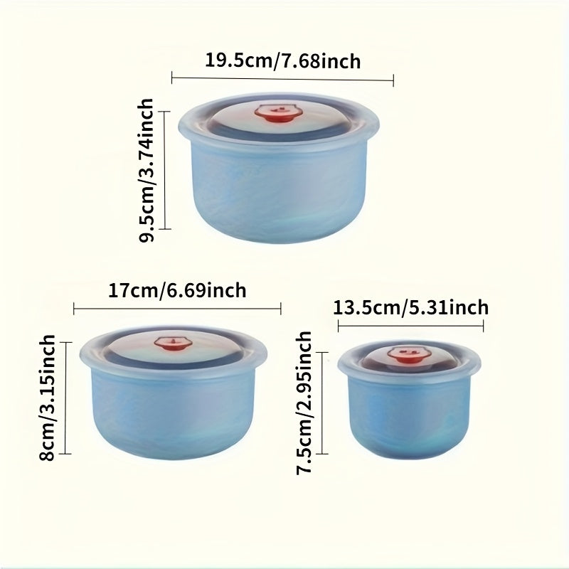 Refrigerator Storage Containers Set 3-4 Piece Large Capacity Airtight Stackable Food Storage Boxes Fresh Keeping Fruit Vegetable Meat Egg Dumpling Kitchen Organizer Purple Green Pink Blue Beige