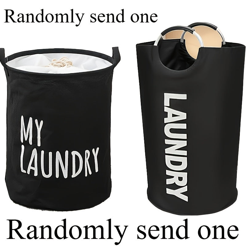 Large Foldable Laundry Basket Waterproof with Padded Handles – Freestanding Dirty Clothes Hamper for Bathroom Bedroom Home, 1pc or 2pcs Multi-Color Options