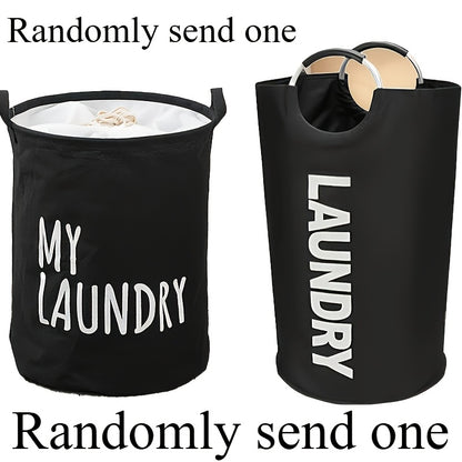 Large Foldable Laundry Basket Waterproof with Padded Handles – Freestanding Dirty Clothes Hamper for Bathroom Bedroom Home, 1pc or 2pcs Multi-Color Options