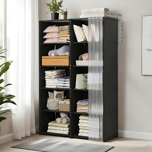 6-Tier Multi-Purpose Storage Rack 15.75 Inch Dust-Proof Shelving Unit Easy Assembly Organizer for Clothes, Books & Miscellaneous – Utility Shelf for Office, Bedroom, Living Room, Classroom & Dorm
