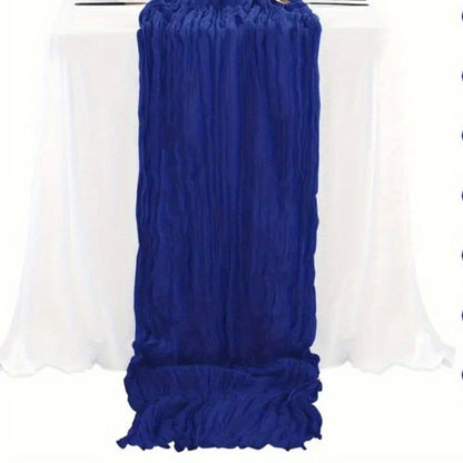 Cheesecloth Table Runner 21.7x120 Inch Sheer Gauze Boho Table Decor for Wedding Reception Bridal Shower Birthday Party Graduation Outdoor Events – Rustic Rectangular Runner in 15 Colors