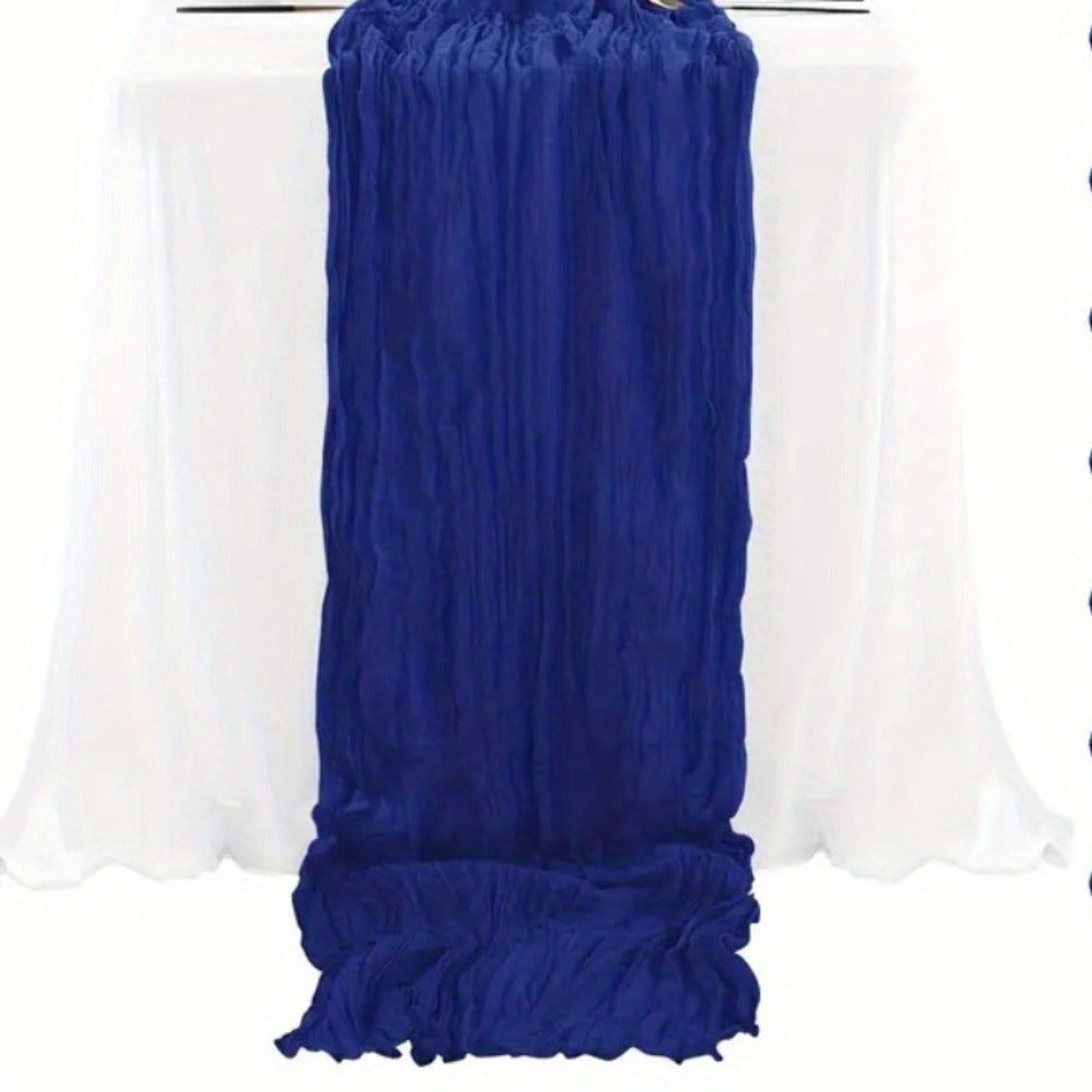 Cheesecloth Table Runner 21.7x120 Inch Sheer Gauze Boho Table Decor for Wedding Reception Bridal Shower Birthday Party Graduation Outdoor Events – Rustic Rectangular Runner in 15 Colors