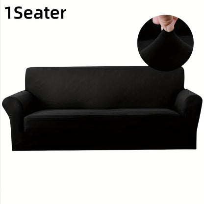 Sofa Cover Elastic Non-Slip Stretch Couch Slipcover for 1 2 3 4 Seater – Cat Scratch Resistant, Breathable Fabric, Fits Living Room, Bedroom & Office – Grey, Black, Red, Navy, Coffee
