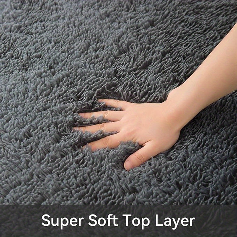 Tie-Dye Fluffy Area Rug Machine Washable Non-Slip Soft Plush Floor Rug for Living Room Bedroom Home Decor – 6x9 Ft Modern Shag Carpet Room Decor