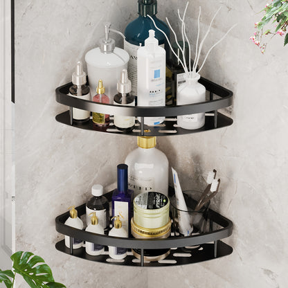Shower Caddy Hanging 2 Pack – Portable Corner Shower Shelf for Inside Shower, Bathroom Organizer & Storage, No Drilling Required | Rectangle & Triangle
