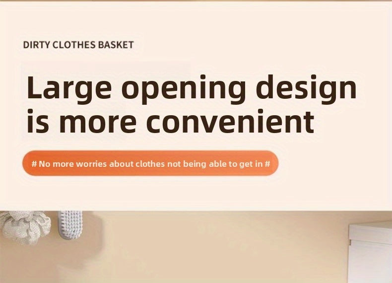 Foldable Wall Mounted Laundry Hamper Oxford Cloth with Lid Space Saving Collapsible Clothes Storage Basket Bedroom Bathroom Living Room Large 22x15 Inch Gray