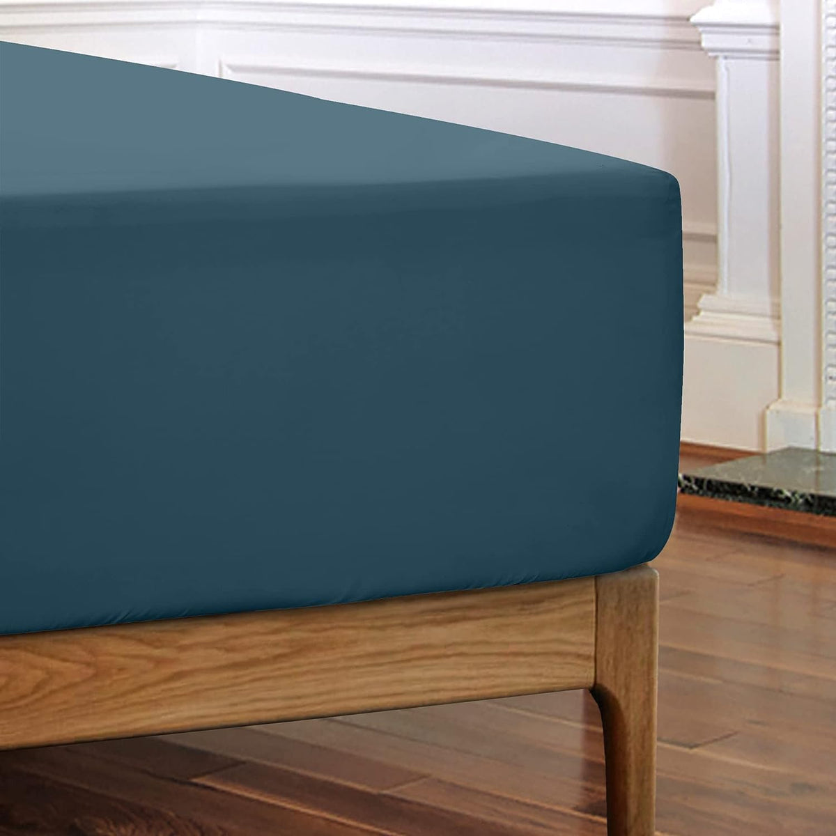 Fitted Sheet Brushed Microfiber Deep Pocket – Cooling Ultra Soft Silky Bed Sheet, Shrink & Fade Resistant, Fits Mattress Up to 16", Twin Twin XL Full Queen King Cal King, 8 Colors