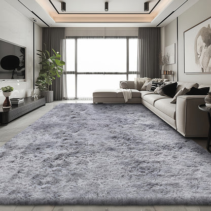 Shaggy Area Rug for Living Room – Ultra-Soft Fluffy Bedroom Carpet, Thick Plush Floor Mat for Home Decor, 5x7 6x9 8x10 9x12 Ft, Tie-Dye & Solid Colors