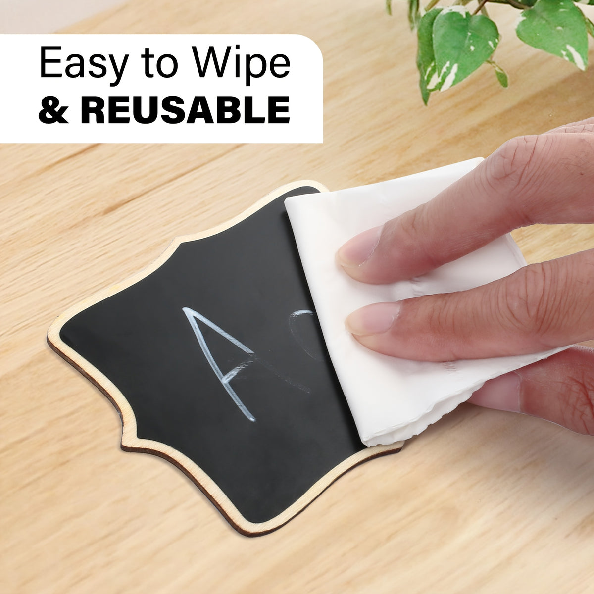 Mini Chalkboard Signs with Easel Stand 20 Pack Reusable Table Number Food Labels for Wedding Birthday Party Buffet Christmas Halloween Event Decoration