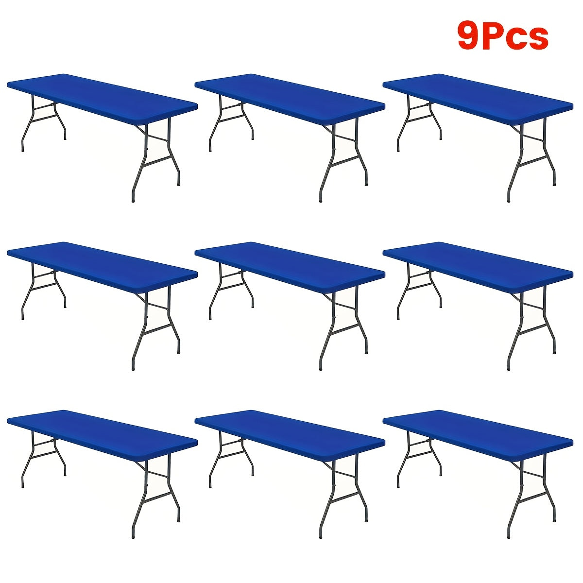 Stretchable Table Covers 6Ft Elastic Spandex Tablecloth Rectangle Washable Polyester Protector for Parties Picnics Weddings Camping Indoor Outdoor