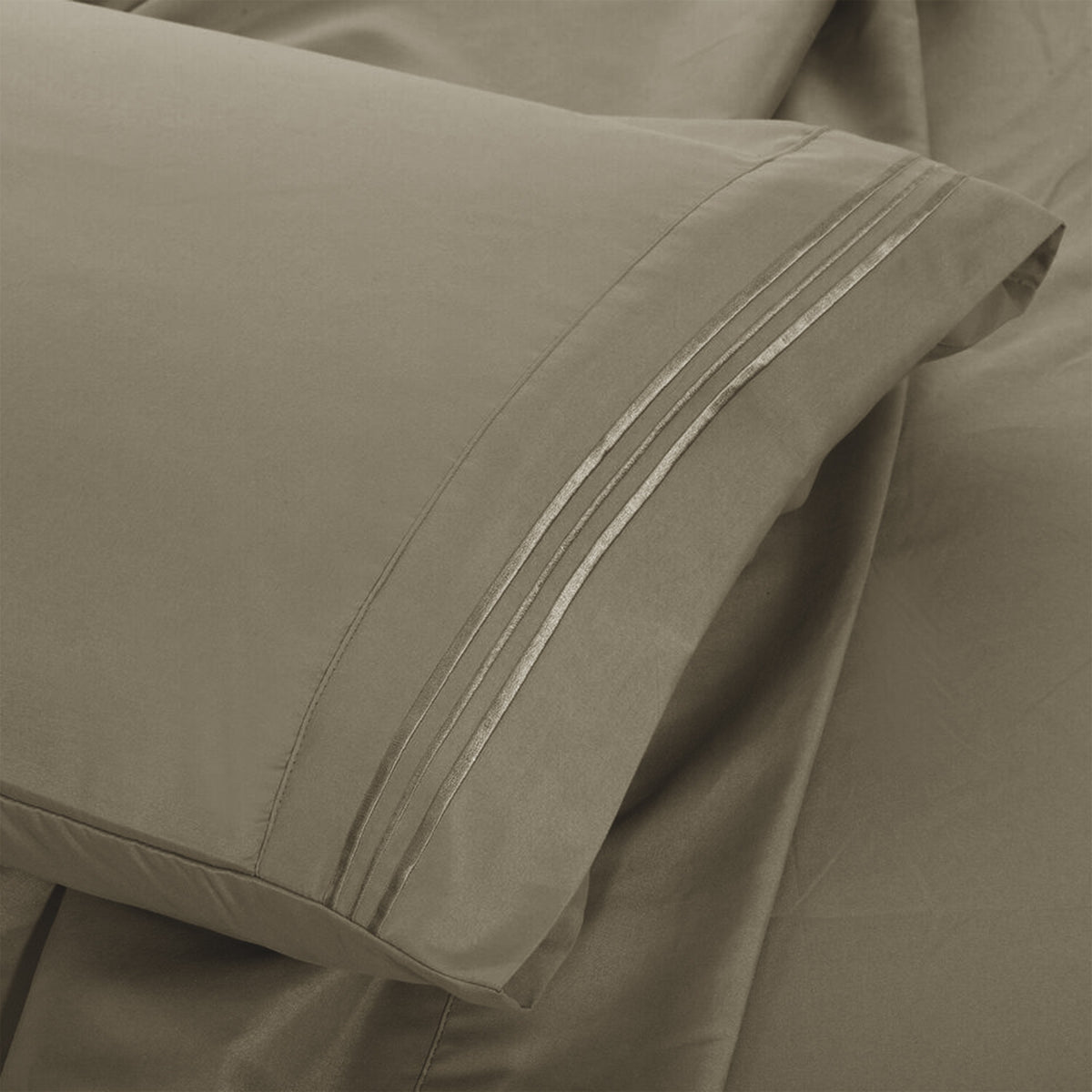Soft Microfiber Bed Sheet Set 4-Piece 1800 Series 16 Inch Deep Pocket Hotel Luxury Cooling Sheets with Embroidered Pillowcases, Fade & Shrink Resistant, Twin to Cal King, 20 Colors