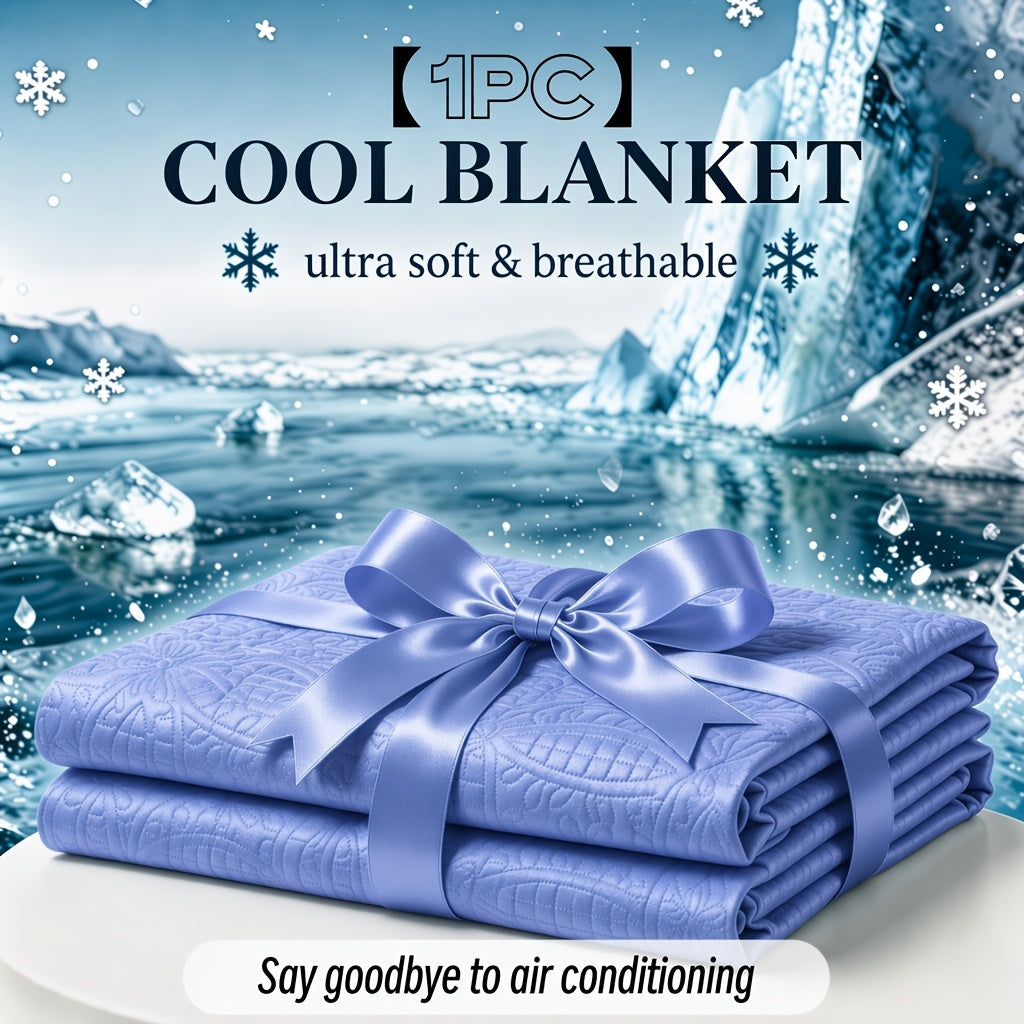 Bamboo Cooling Blanket for Hot Sleepers, Double-Sided Cooling Fabric Throw Twin Queen King, Breathable Soft Lightweight Summer Blanket for Night Sweats, Machine Washable Bamboo Fiber Blanket Multiple Colors