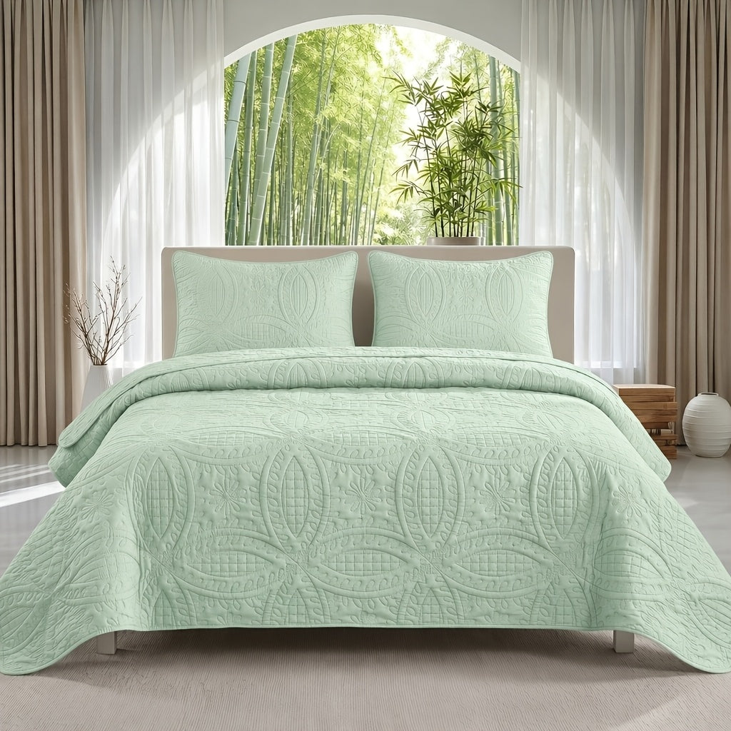 Duvet Cover Set 2/3 Piece Coin Pattern – Soft Skin-Friendly Hypoallergenic Machine Washable Quilt Cover with Pillowcases, Twin Full Queen King, 12 Colors Solid & Plaid Minimalist Bedroom Bedding