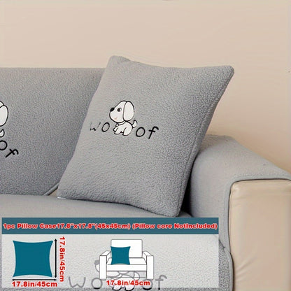 Sherpa Sofa Cover for Pets – Thick Plush Non-Slip Couch Protector Slipcover for Dogs & Cats, Furniture Protection Cover for Sofa Seat, Backrest, Armrest & Cushion, Bedroom Living Room Office